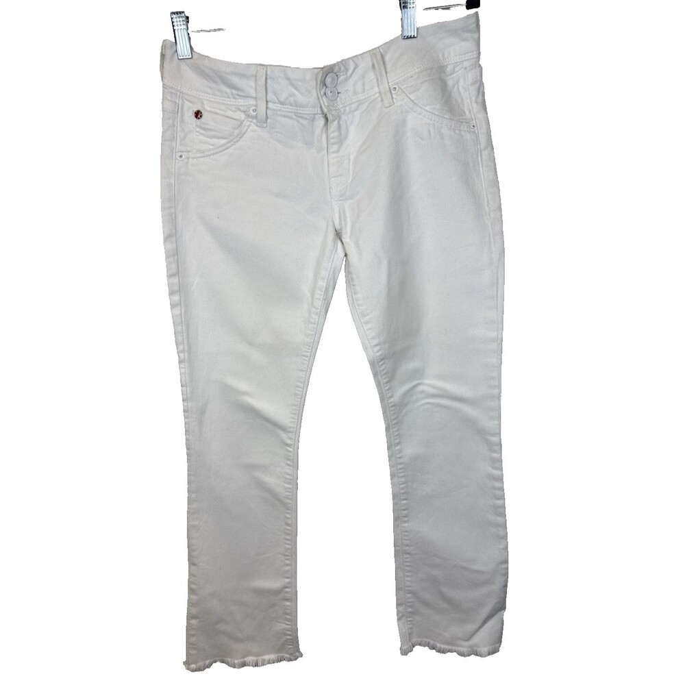 Hudson "Beth Baby Boot" White Denim Jeans - Size 27 (Measures 30x28)
